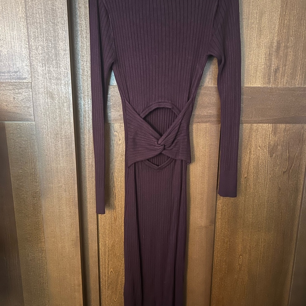 Sofia By Sofia Vergara Deep Purple Long Sleeve Dr… - image 2